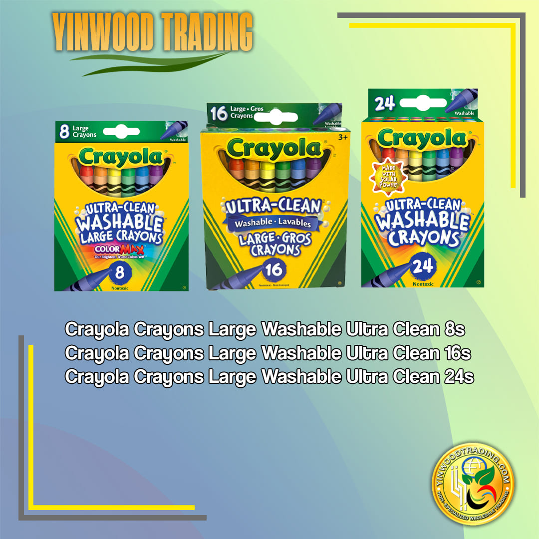 CRAYOLA CRAYONS WASHABLE ULTRA CLEAN