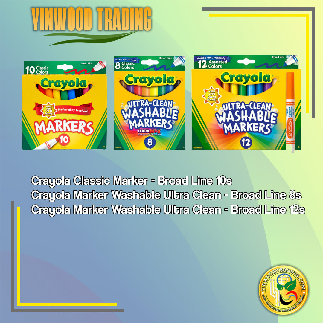 CRAYOLA MARKERS BROAD LINE
