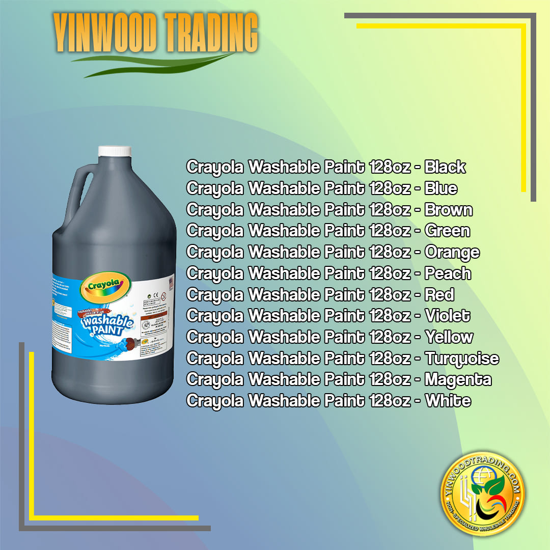 CRAYOLA WASHABLE PAINT 128OZ